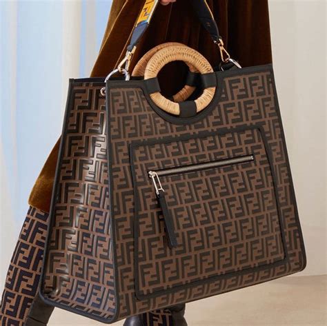 fendi runaway shopper tote